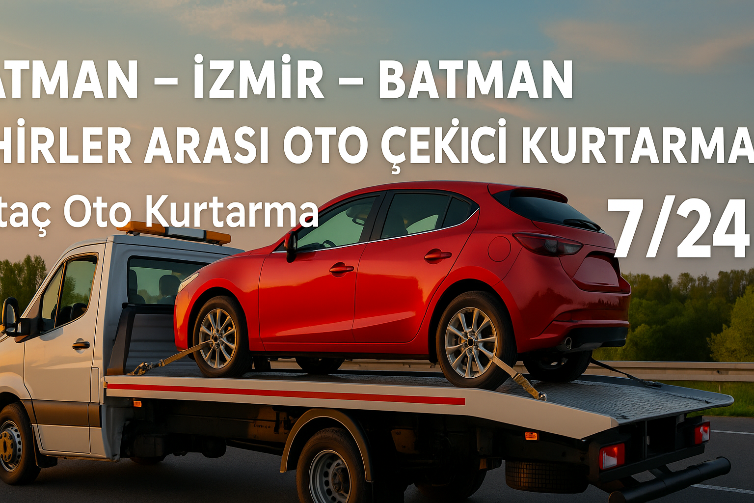 Batman - İzmir - Batman Şehirler Arası Oto Çekici Kurtarma