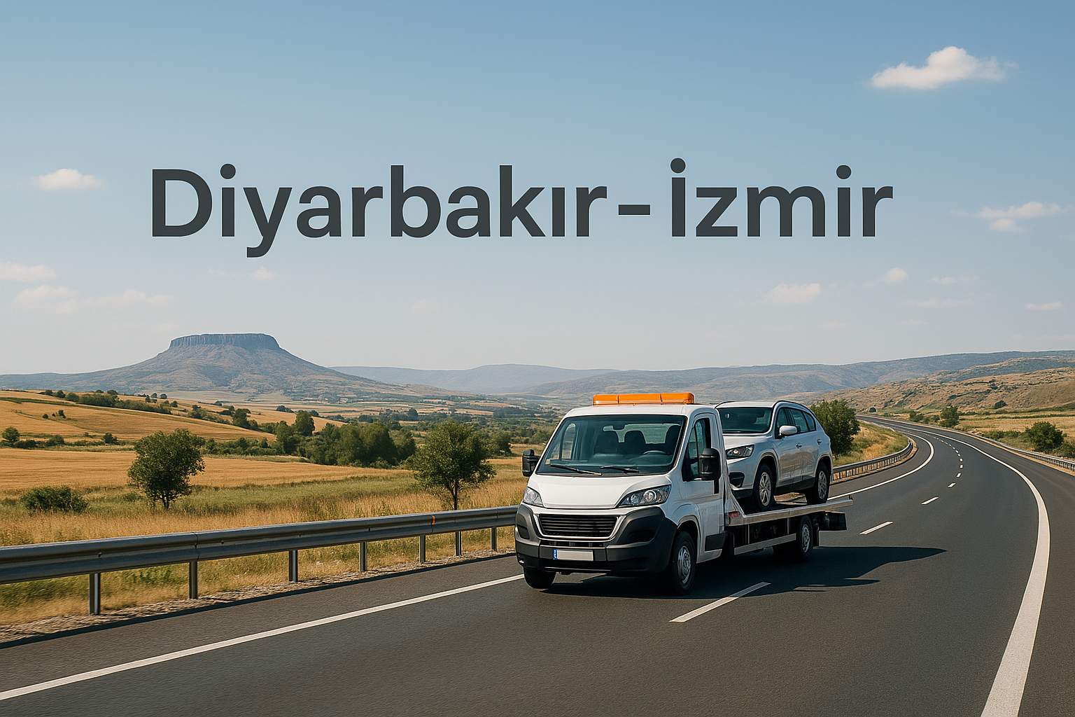 Diyarbakır - İzmir - Diyarbakır Şehirler Arası Oto Çekici Kurtarma