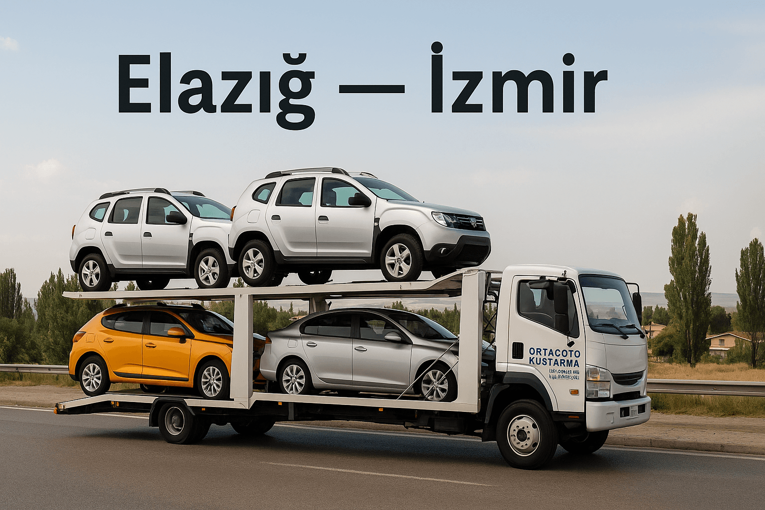 Elazığ İzmir Elazığ şehirler arası oto çekici kurtarma