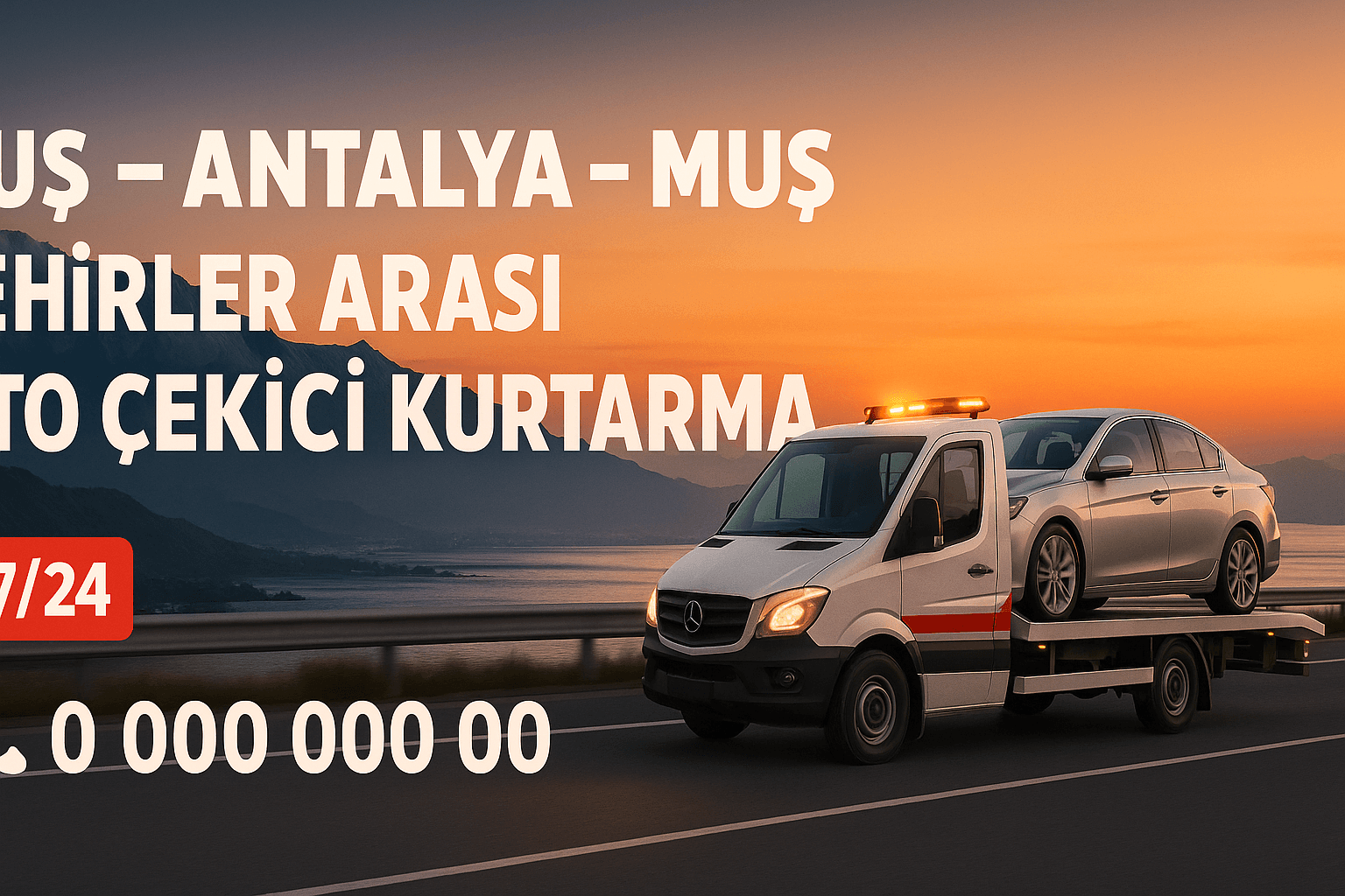 Muş Ankara Muş şehirler arası oto çekici kurtarma